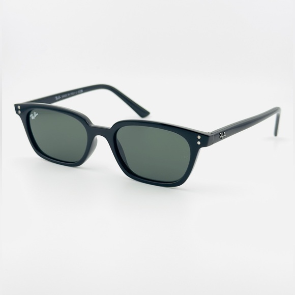 Ray-Ban Zaya Bio Based Sunglasses RB4456F Polished Black Frame Dark Grey Lenses - Picture 6 of 14
